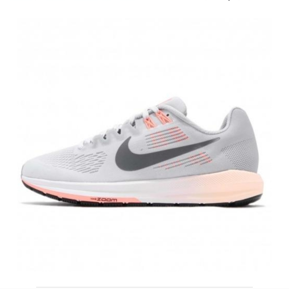 Nike Womens Zoom Structure 21 Wide - Wolf Gray - Sz 8W GUC
